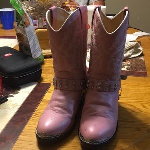 Durango girls pink boots size 1.5
